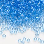 #8 Miyuki Seed Beads - Transparent Cornflower Blue, 8-9159L-TB, 1 five inch tube, approx 858 beads, 22 grams
