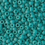 #8 Miyuki Seed Beads - Matte Opaque Turquoise, 8-9412F-TB, 1 five inch tube, approx 858 beads, 22 grams