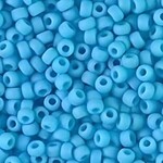 #8 Miyuki Seed Beads - Matte Opaque Light Blue, 8-9413F-TB, 1 five inch tube, approx 858 beads, 22 grams