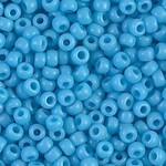 #8 Miyuki Seed Beads - Opaque Turquoise Blue, 8-9413-TB, 1 five inch tube, approx 858 beads, 22 grams