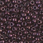 #8 Miyuki Seed Beads - Metallic Dark Raspberry, 8-9460-TB, 1 five inch tube, approx 858 beads, 22 grams