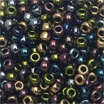 #8 Miyuki Seed Beads - Mix Heavy Metals, 8-9MIX23-TB, 1 five inch tube, approx 858 beads, 22 grams