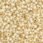 #11 Miyuki Seed Beads - Butter Cream Color Lined, 11-9577-Tb, 1 five inch tube, approx 24 grams