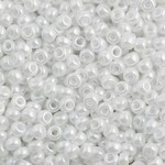 #11 Miyuki Seed Beads - White Ceylon, 11-9528-Tb, 1 five inch tube, approx 24 grams