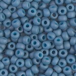 #11 Miyuki Seed Beads - Matte Opaque Pale Denim Blue, 11-92074-Tb, 1 five inch tube, approx 24 grams