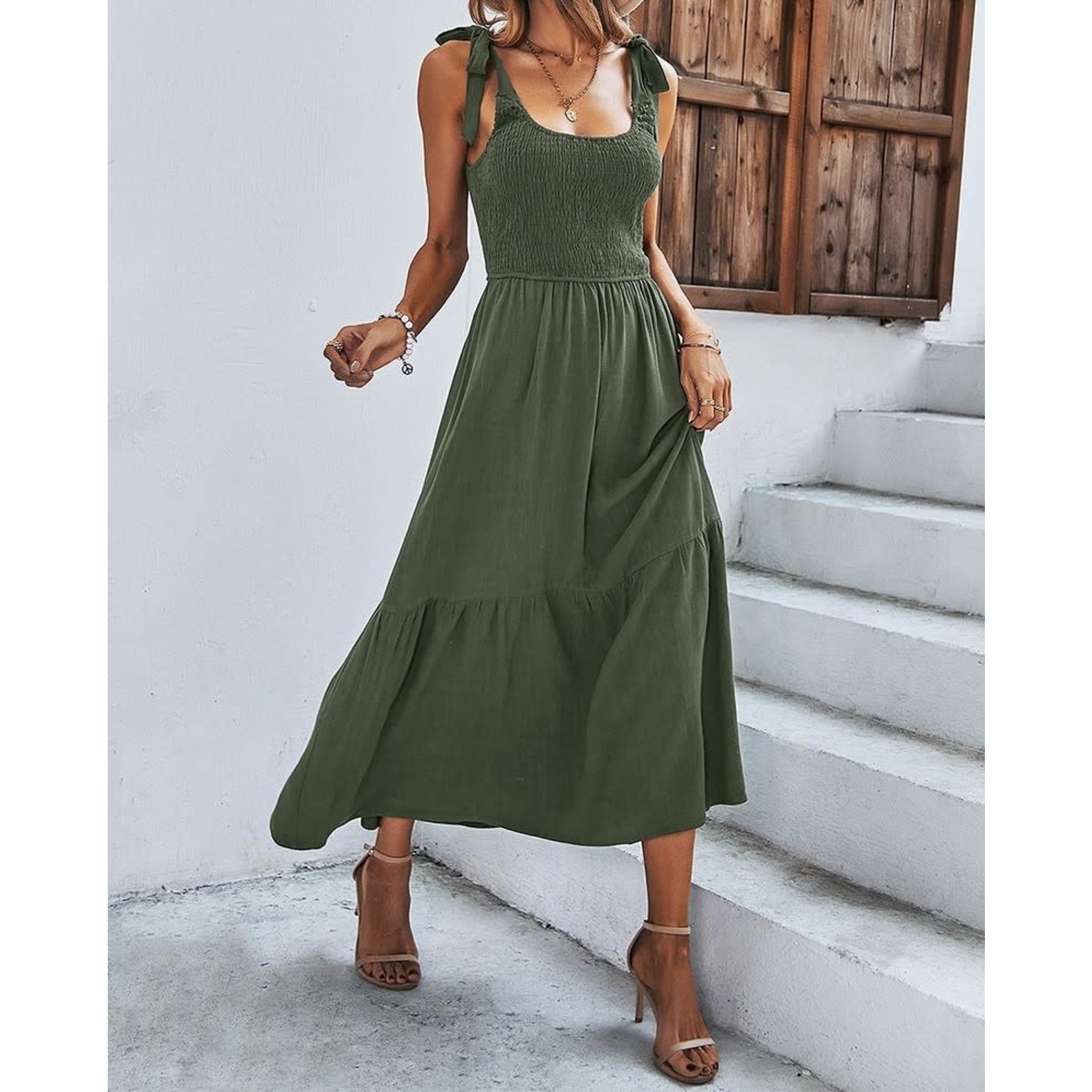 Mountain Valley Trading Dress: Tied Straps