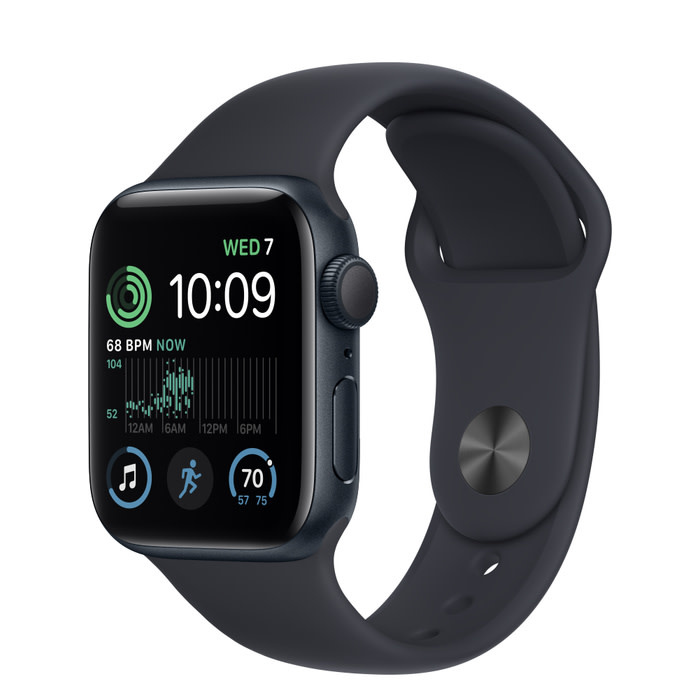 Apple Watch SE GPS 40mm Midnight Aluminum Case with Midnight 