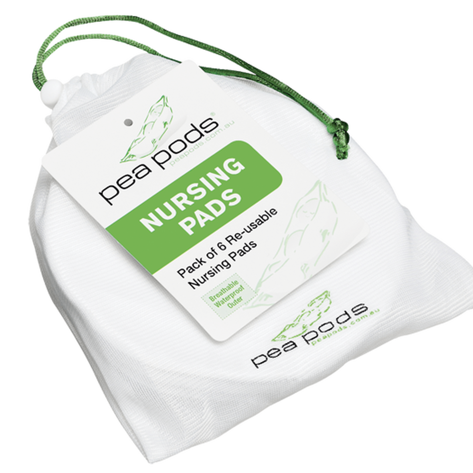 Pea Pods Bamboo Nursing Pads(Pack of 6)