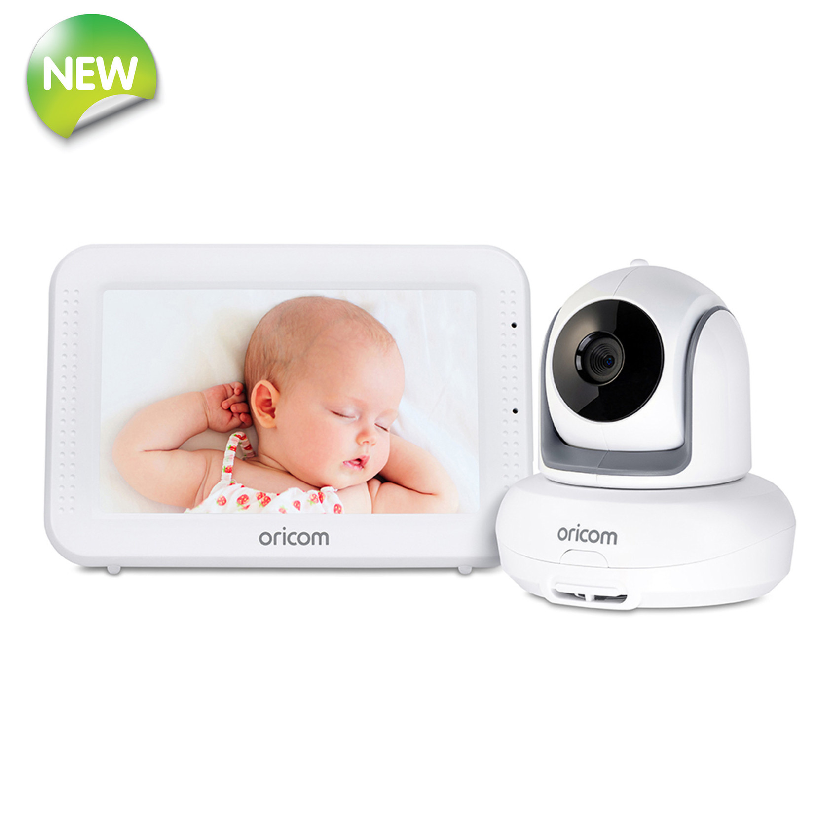 Oricom SC875 5″ Touchscreen Video Baby Monitor with PT&Temp