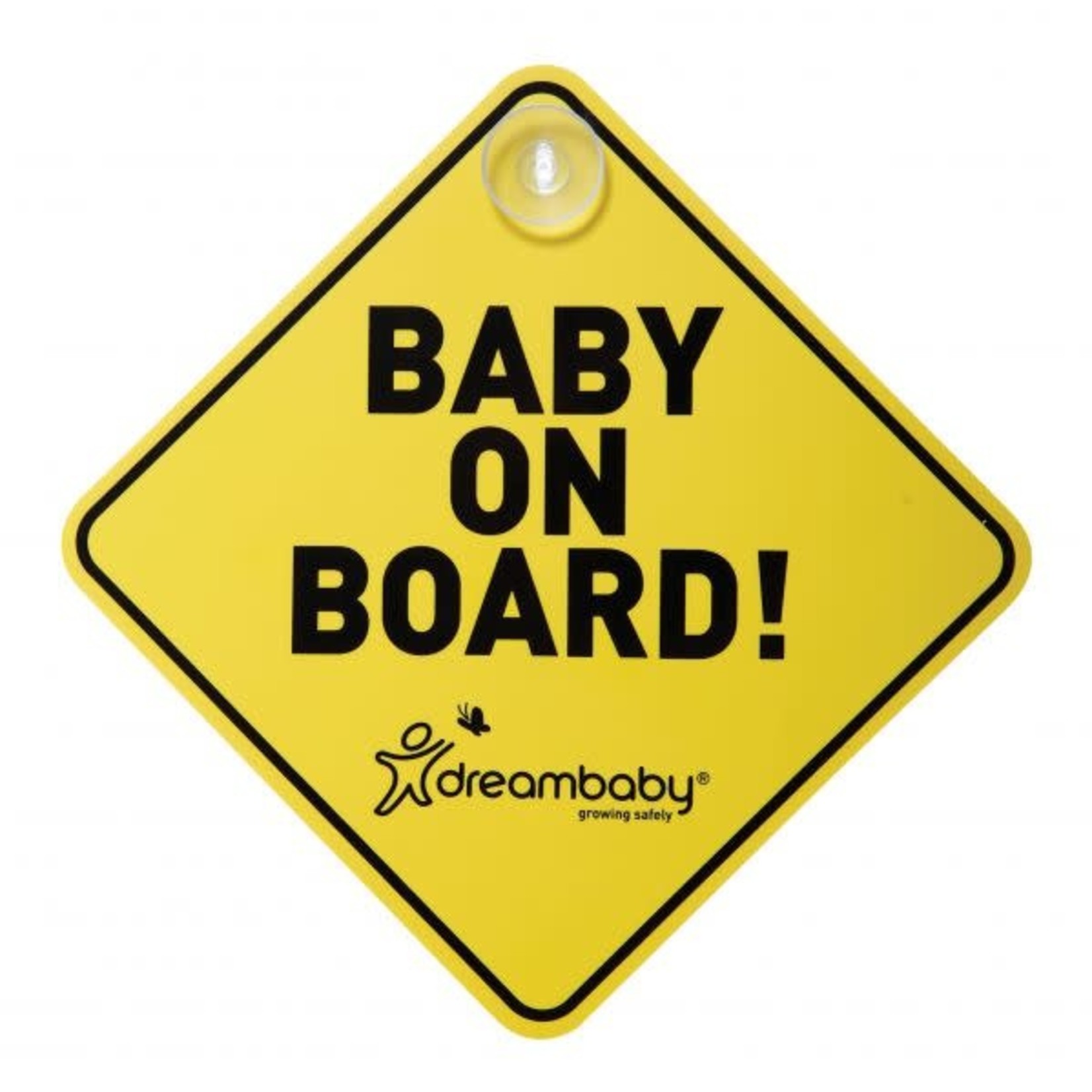 Dreambaby BABY ON BOARD SIGN-YELLOW