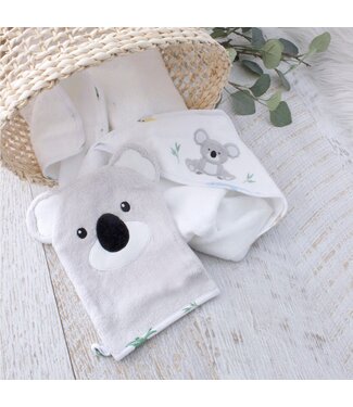 Bubba Blue Aussie Animals Koala Hooded Towel & Wash Mitt