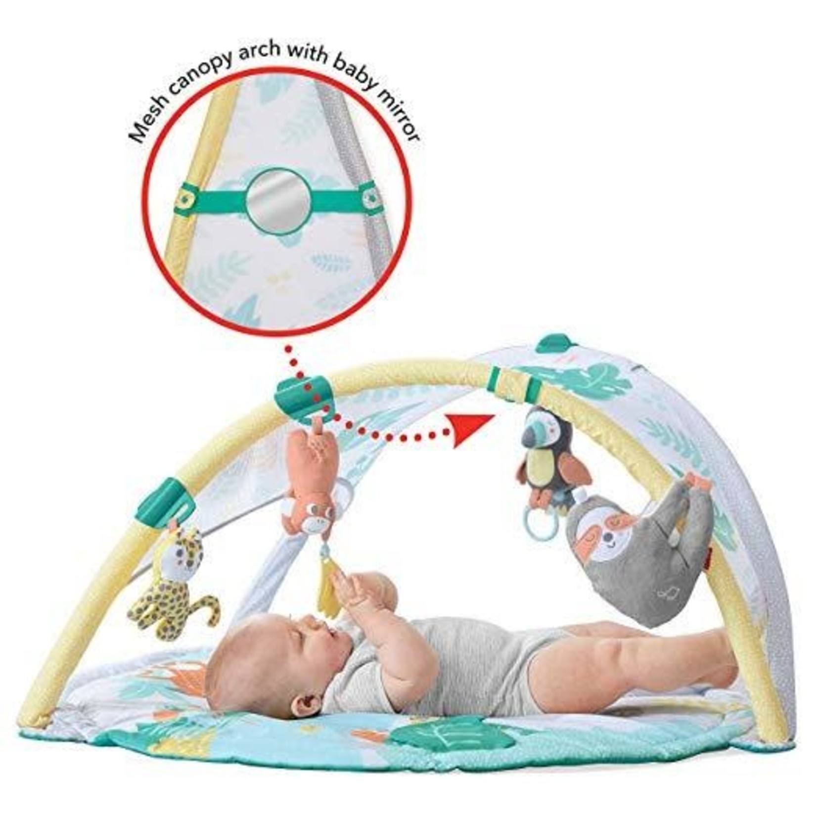 Skip Hop TROPICAL PARADISE ACTIVITY GYM & SOOTHER