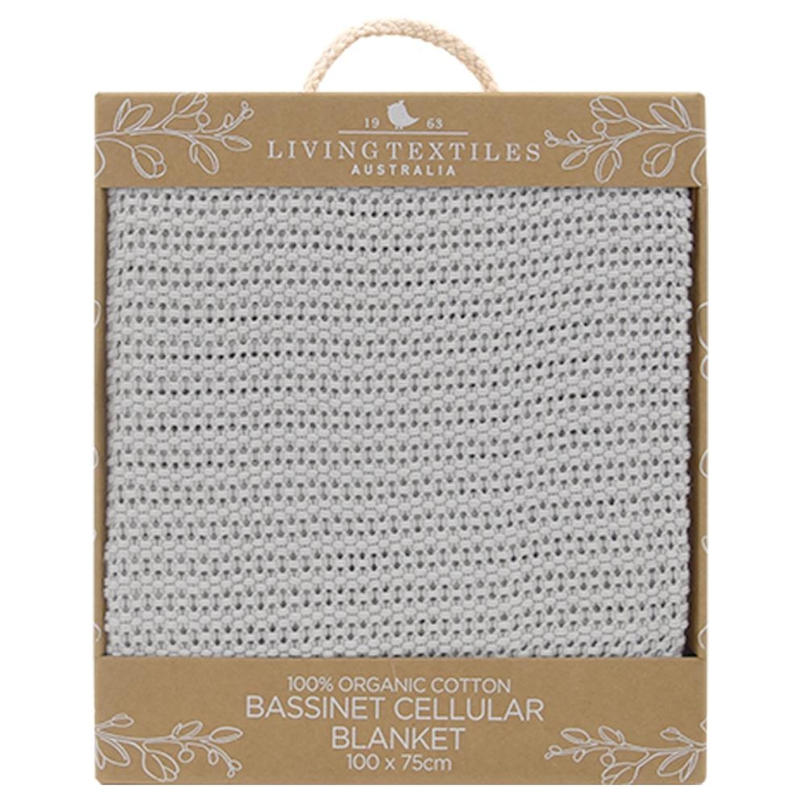 Living Textiles ORGANIC COT CELLULAR BLANKET