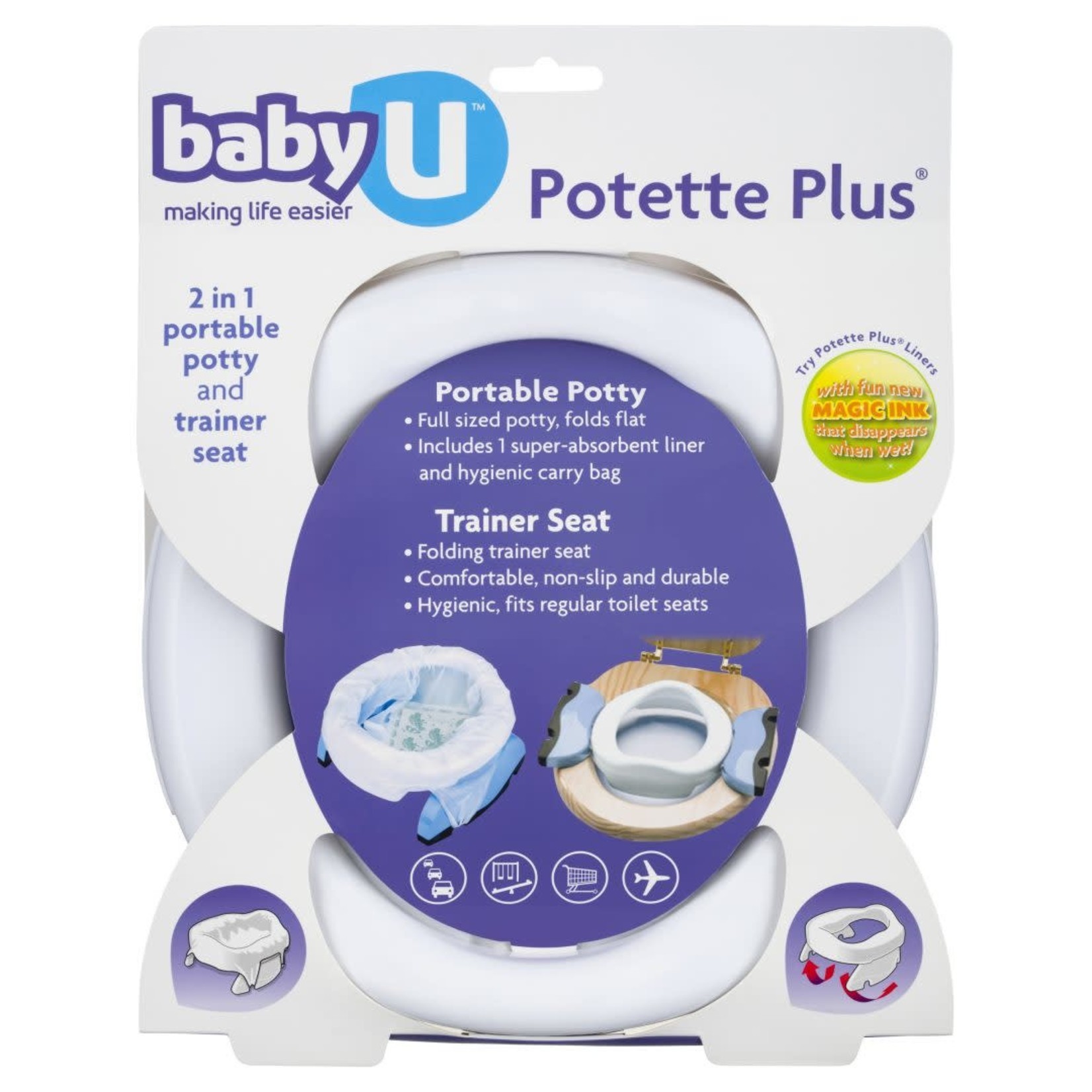 Baby U Potette Plus 2in1 Portable Potty