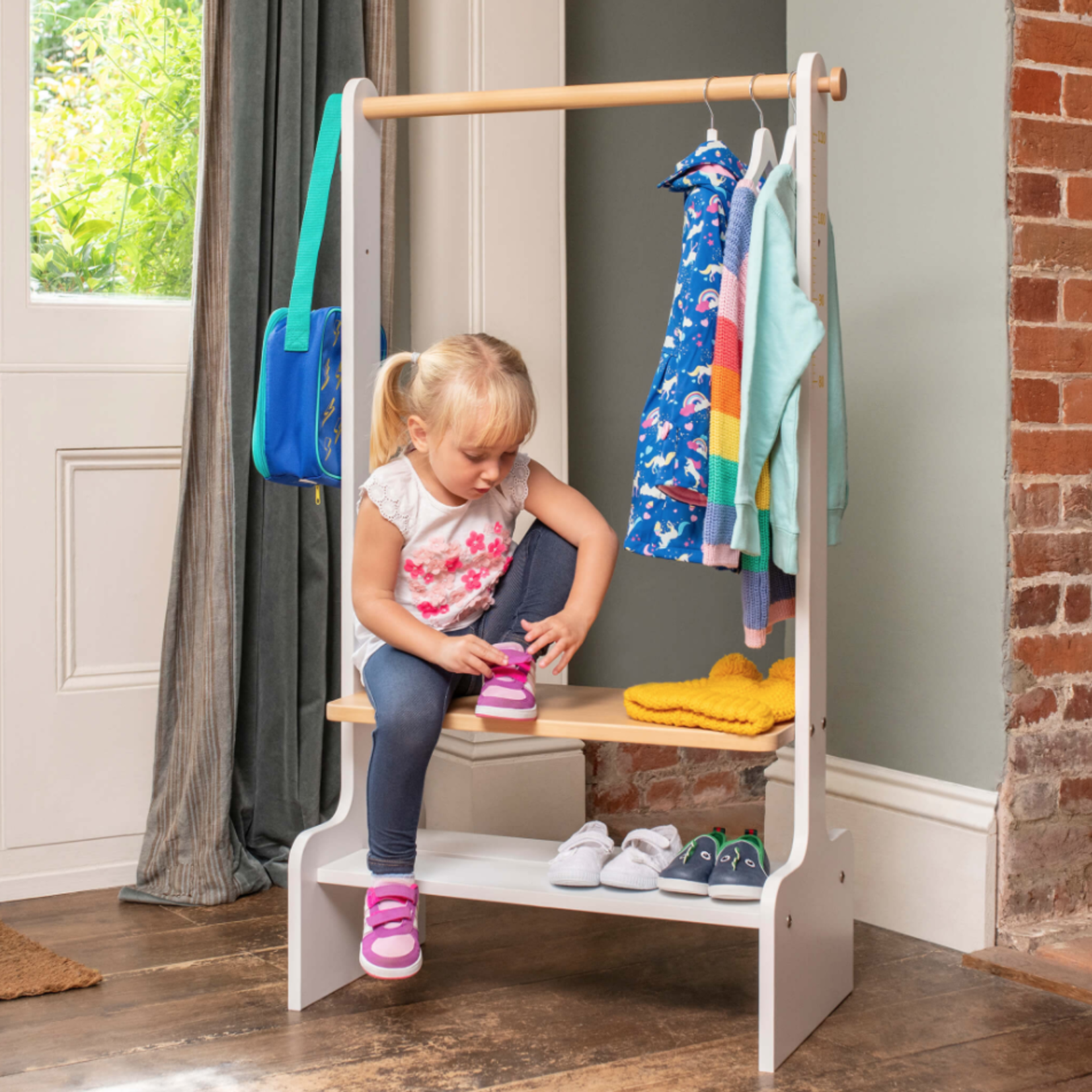 Boori Tidy Clothing Rack-Barley White & Almond