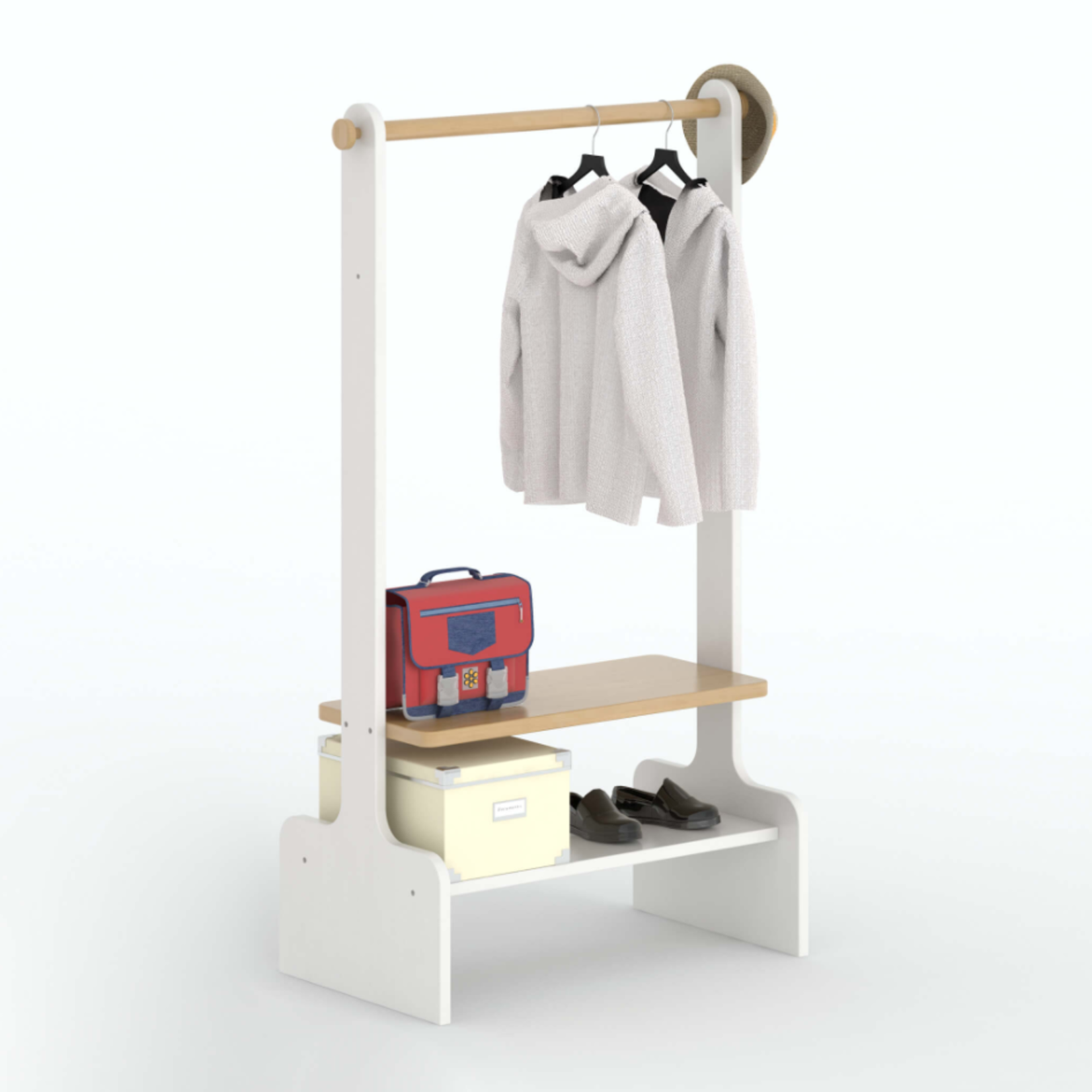 Boori Tidy Clothing Rack-Barley White & Almond