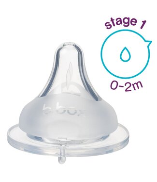 B.Box 2 PACK BABY BOTTLE ANTI-COLIC TEAT