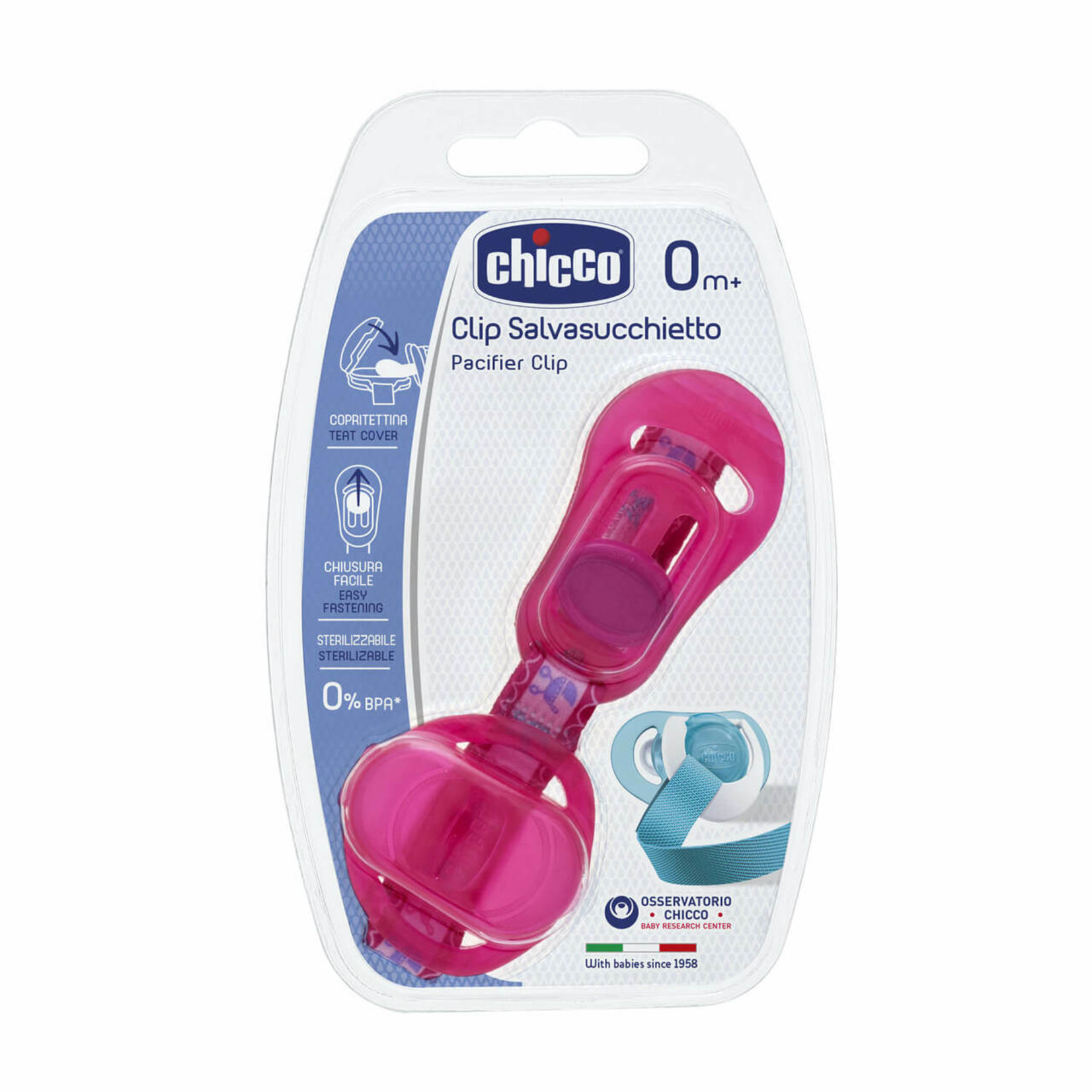 Chicco Soother Clip with Teat Cover