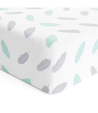 Bubba Blue New Organic Feathers Cot Fitted Sheet