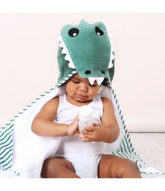 Bubba Blue Aussie Animals 'Crocodile' Novelty Hooded Bath Towel