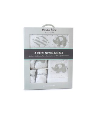 Bubba Blue Petit Elephant 4 Piece Newborn Layette Set