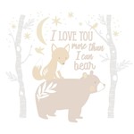 Living Textiles Living Textiles REMOVABLE WALL DECALS - BOSCO BEAR