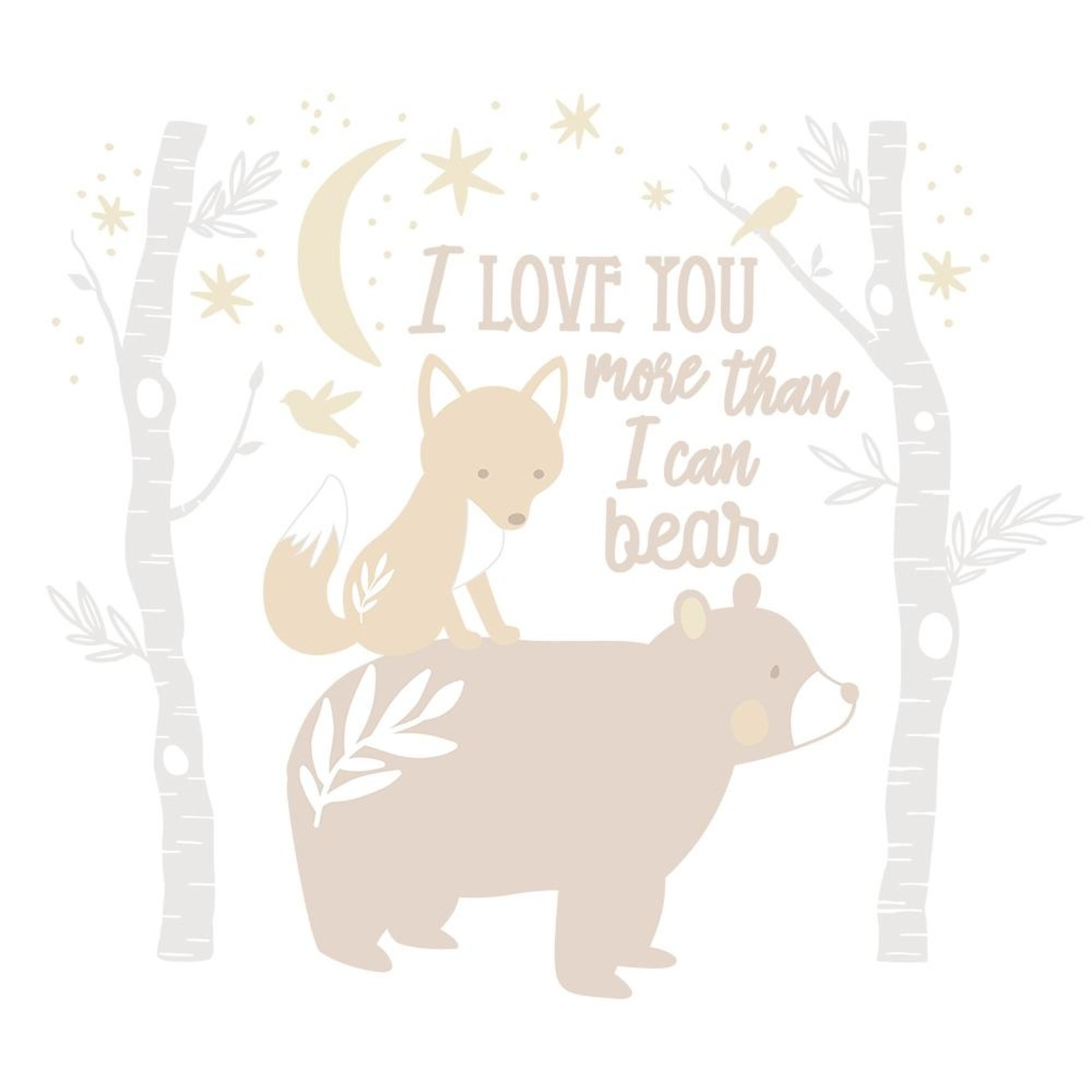 Living Textiles Living Textiles REMOVABLE WALL DECALS - BOSCO BEAR