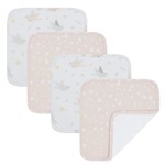 Living Textiles 4pk Face Washers