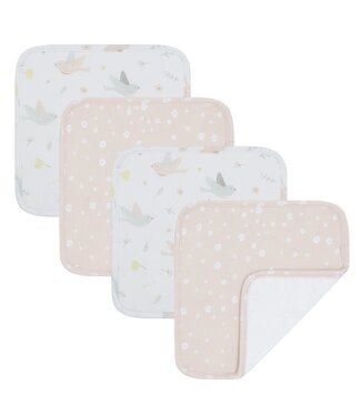 Living Textiles 4pk Face Washers