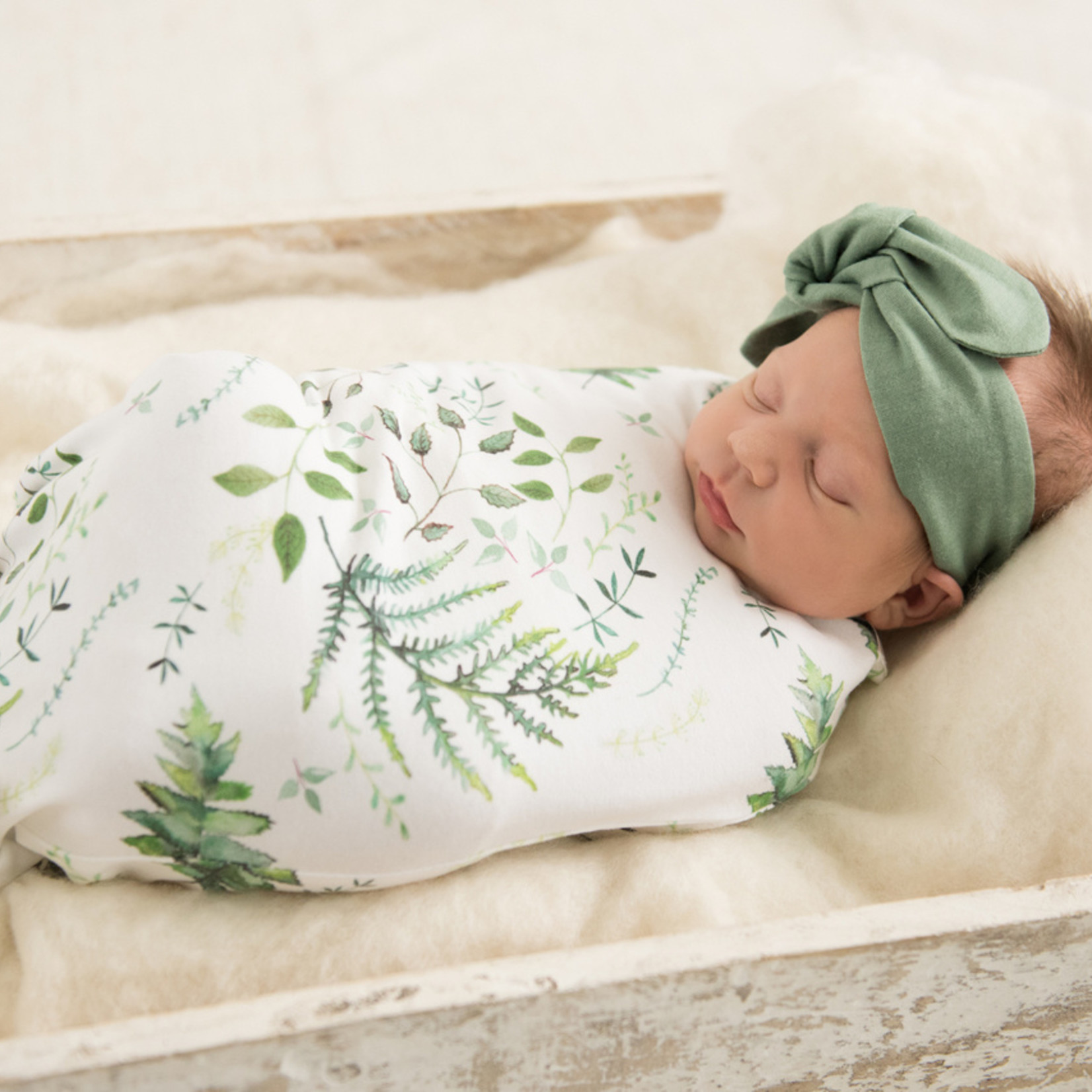 Snuggle Hunny Baby Jersey Wrap & Beanie Set-Enchanted