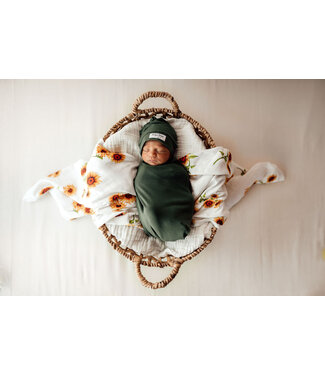 Snuggle Hunny Snuggle Swaddle & Beanie Set-Olive