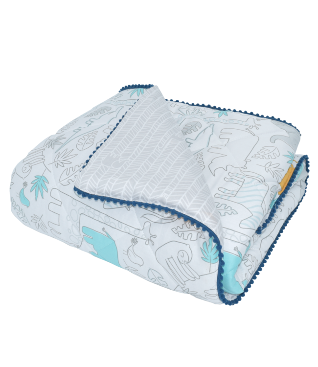 QUILTED COT COMFORTER URBAN SAFARI Whole Bubs