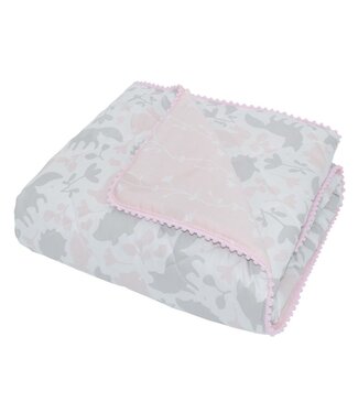 Living Textiles QUILTED COT COMFORTER - FOREST FRIENDS