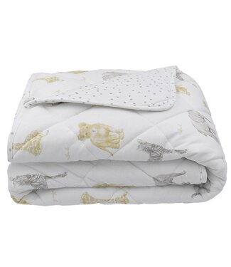 Living Textiles QUILTED COT COMFORTER - SAVANNA BABIES