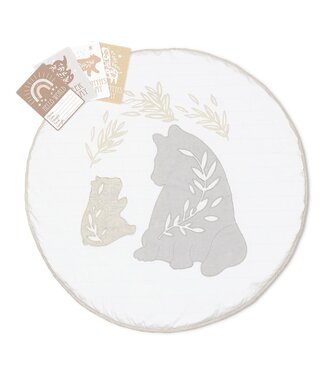 Living Textiles PLAY MAT WITH MILESTONE CARDS - BOSCO BEAR