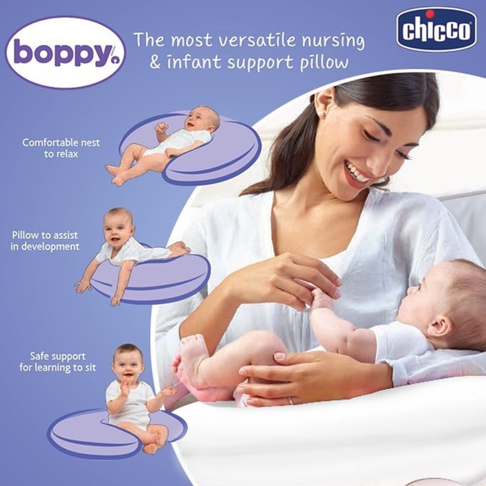 Chicco Boppy Pillow-Modern Woodland