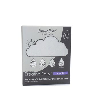 Bubba Blue Breathe Easy® Waterproof Quilted Mattress Protector-Cradle