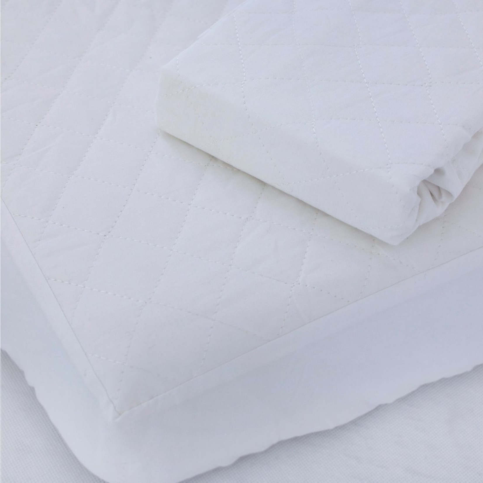 Bubba Blue Breathe Easy® Waterproof Quilted Mattress Protector-Large Cot