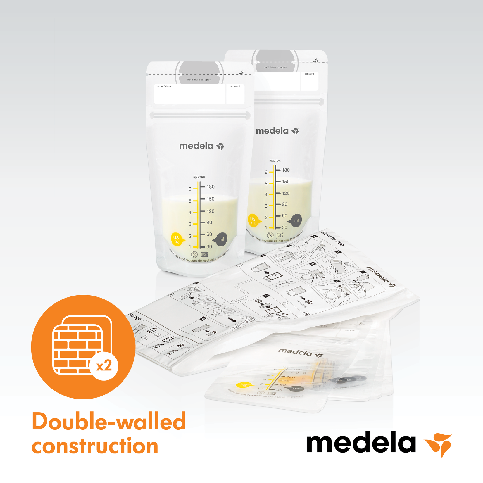 Medela Breast Milk Storage Bags (50 Bags)