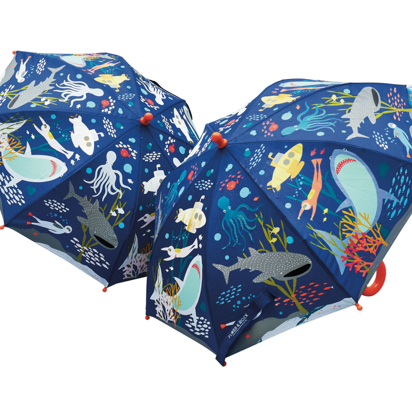 Floss & Rock Colour Changing Umbrella – Deep Sea