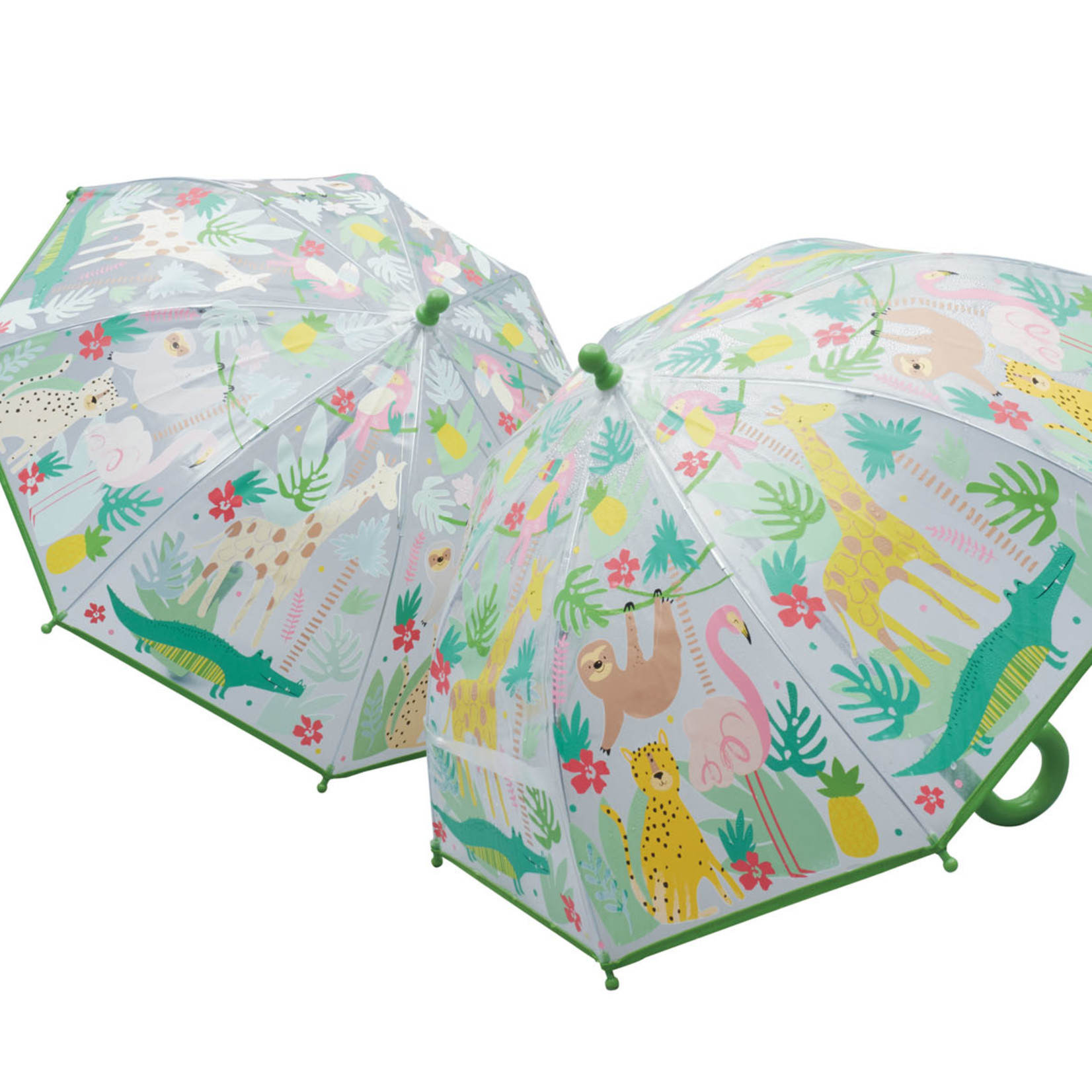 Floss & Rock Colour Changing Umbrella-Jungle