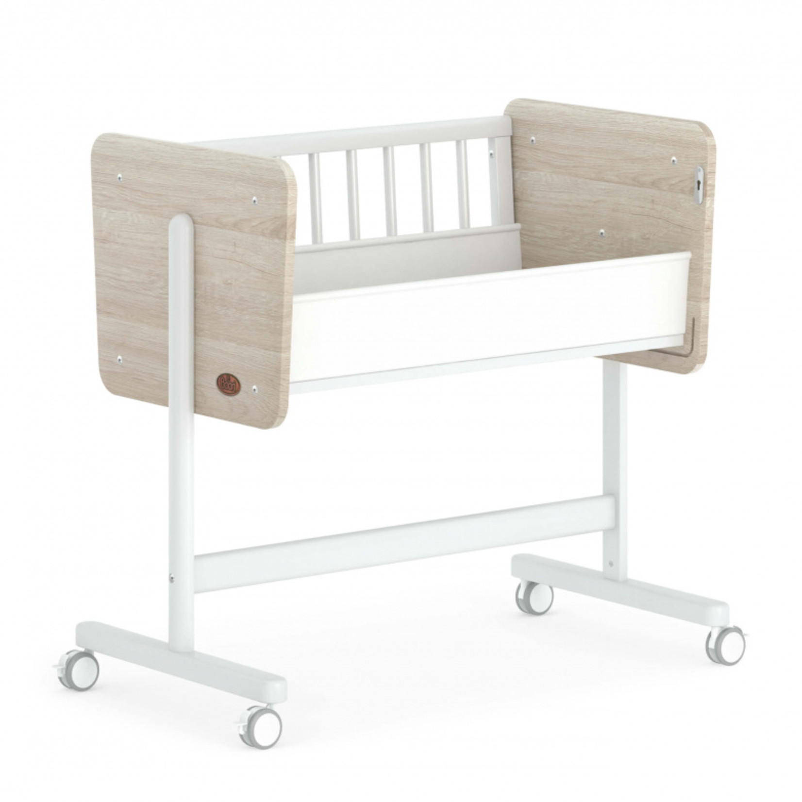 Boori Neat Bedside Sleeper-Barley White & Oak(mattress included)