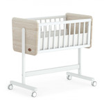 Boori Neat Bedside Sleeper-Barley White & Oak(mattress included)