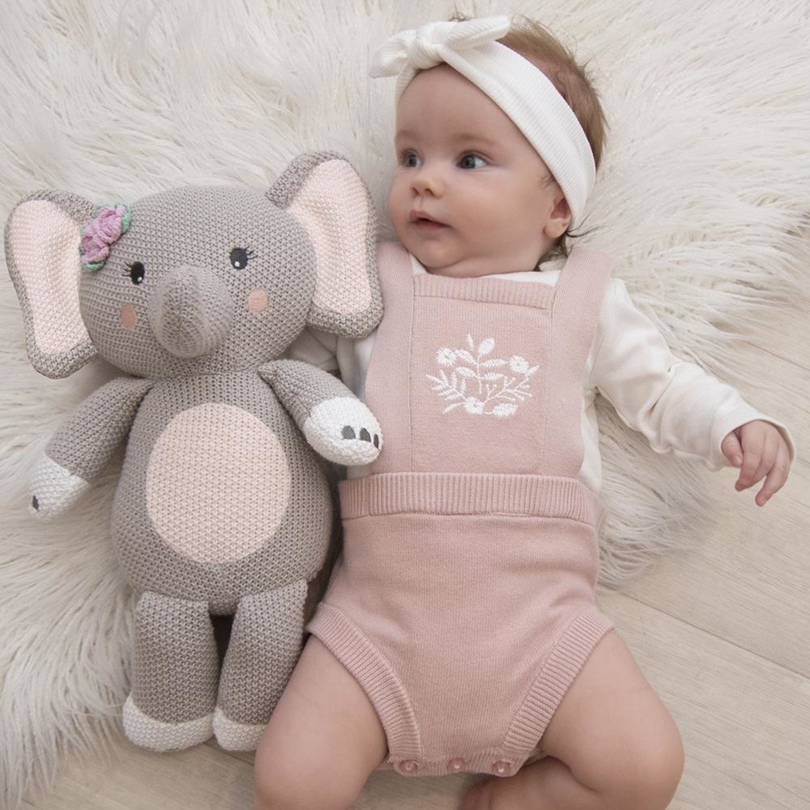 Living Textiles Ella the Elephant Knitted Toy