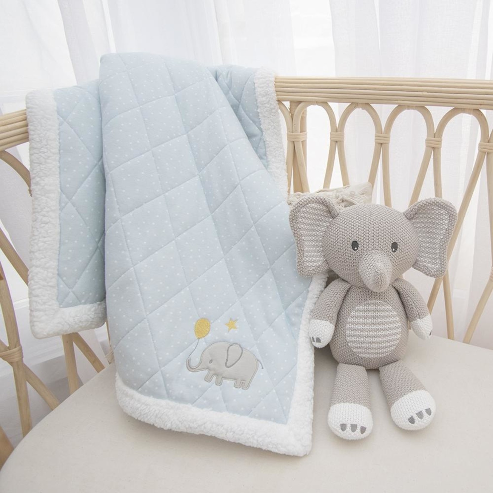 Living Textiles Mason the Elephant Knitted Toy