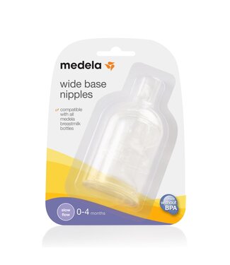 Medela Wide Neck Teat Slow Flow 3pk