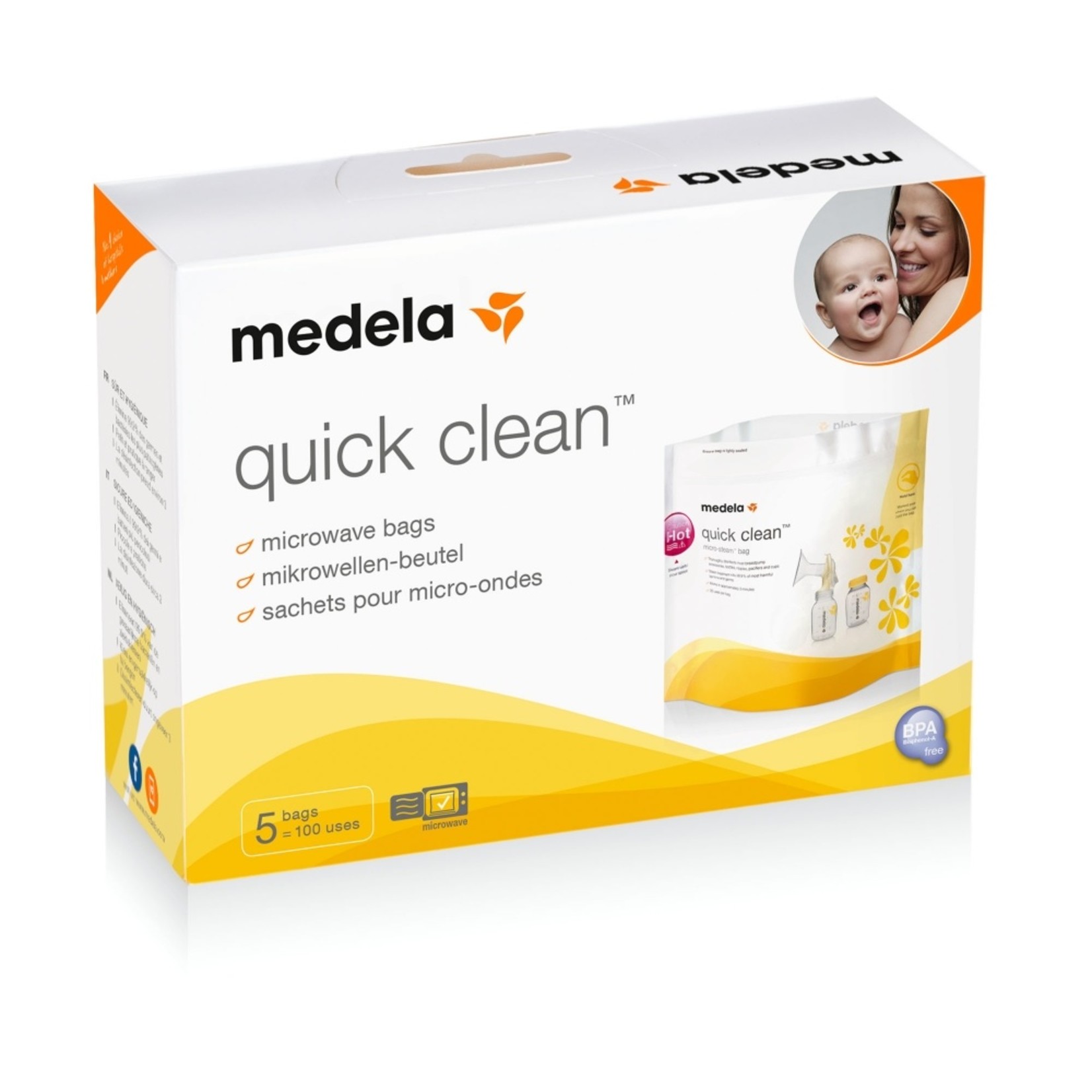 Medela Quick Clean Microwave Bag(5 PCs)