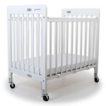 Baby Inc Stowaway Foldable Wooden Cot-White