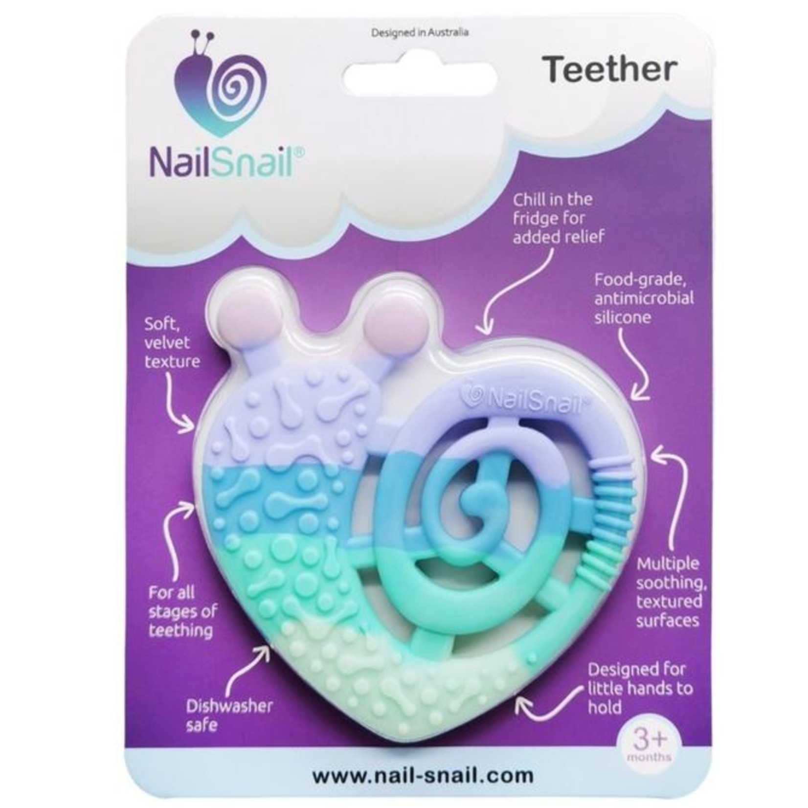 Nail Snail® Teether - Pastel
