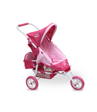 Valco Baby MINI MARATHON WITH TODDLER SEAT DOLL STROLLER  BUTTERFLY PINK